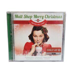 Malt Shop Merry Christmas Music CD Early Rock & Roll Classics Exclusive NEW